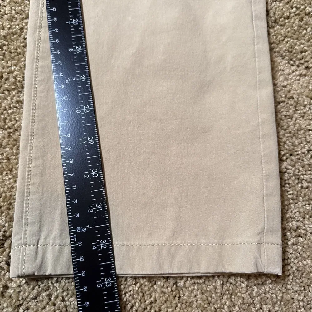 J Crew Tech Pant Mens 34x33* Tan 770 Straight Fit Stretch Performance Khaki Golf